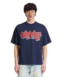 SCRIPT BLUE TEE