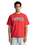 RED GRAFFITI LOGO TEE