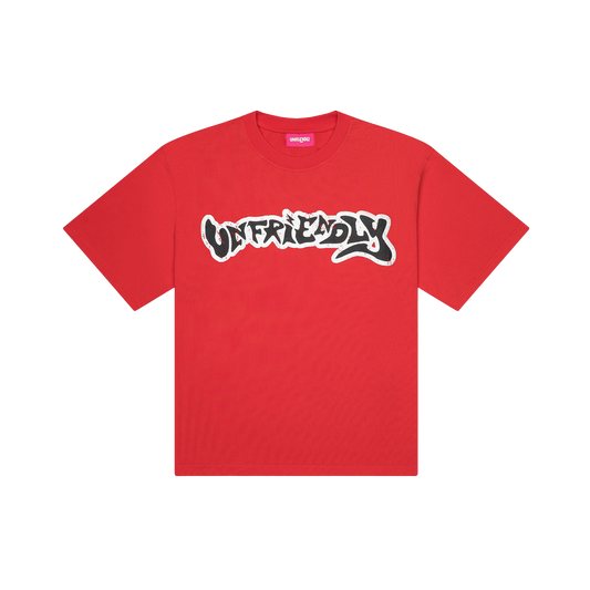 RED GRAFFITI LOGO TEE