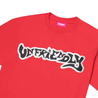 RED GRAFFITI LOGO TEE