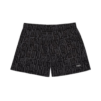 MONOGRAM BLACK SHORT image 0
